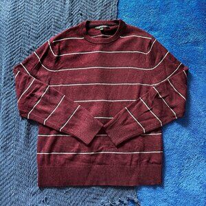 Banana Republic Red / Maroon Striped Sweater